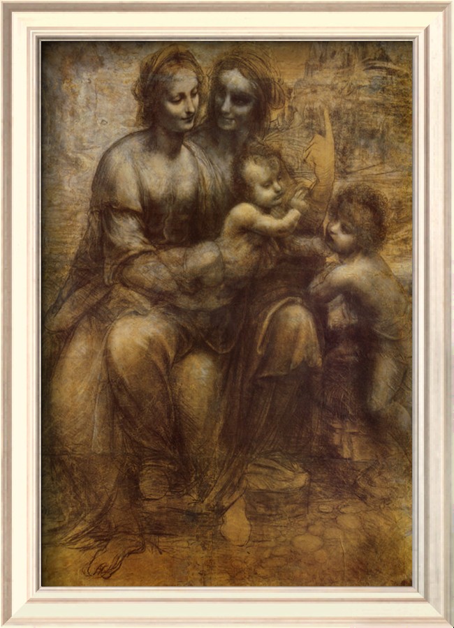 The Virgin And Child With St. Anne - Leonardo Da Vinci Painting
